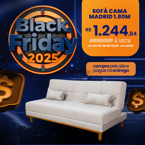 Ambiente integrado com sofa e estante