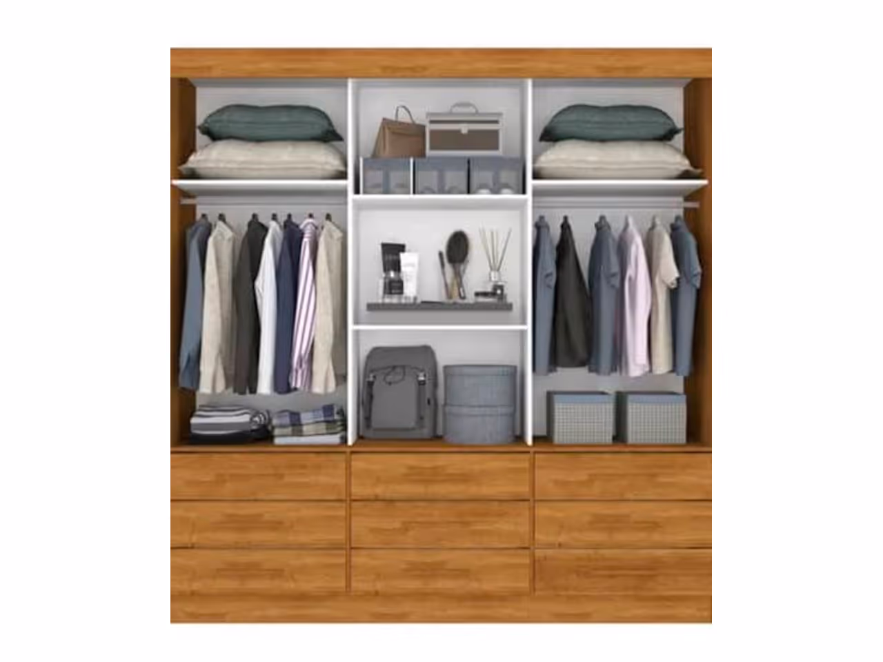 ROUPEIRO 3PTS CORRER NEW STAR C/ESPELHO C/8PES