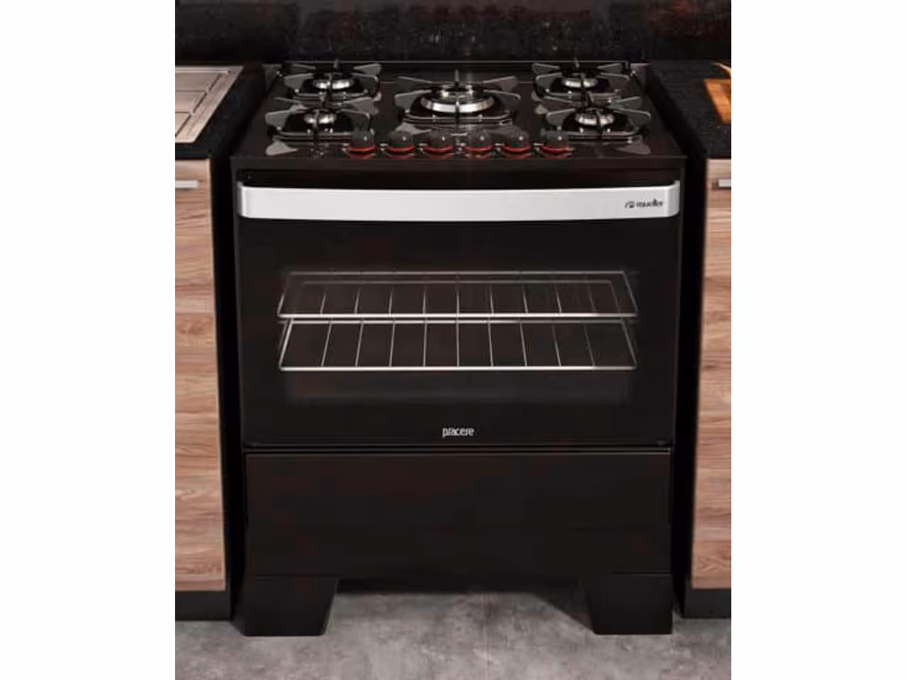 FOGAO 05BC PIACERE VETRO PRETO FOSCO/STILE